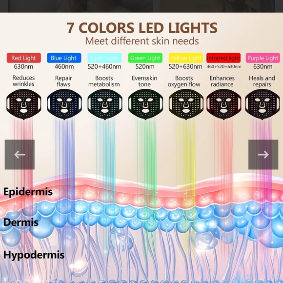 Black LED Light Mask - Picture 6 of 8